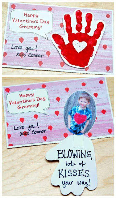 blowing kisses card