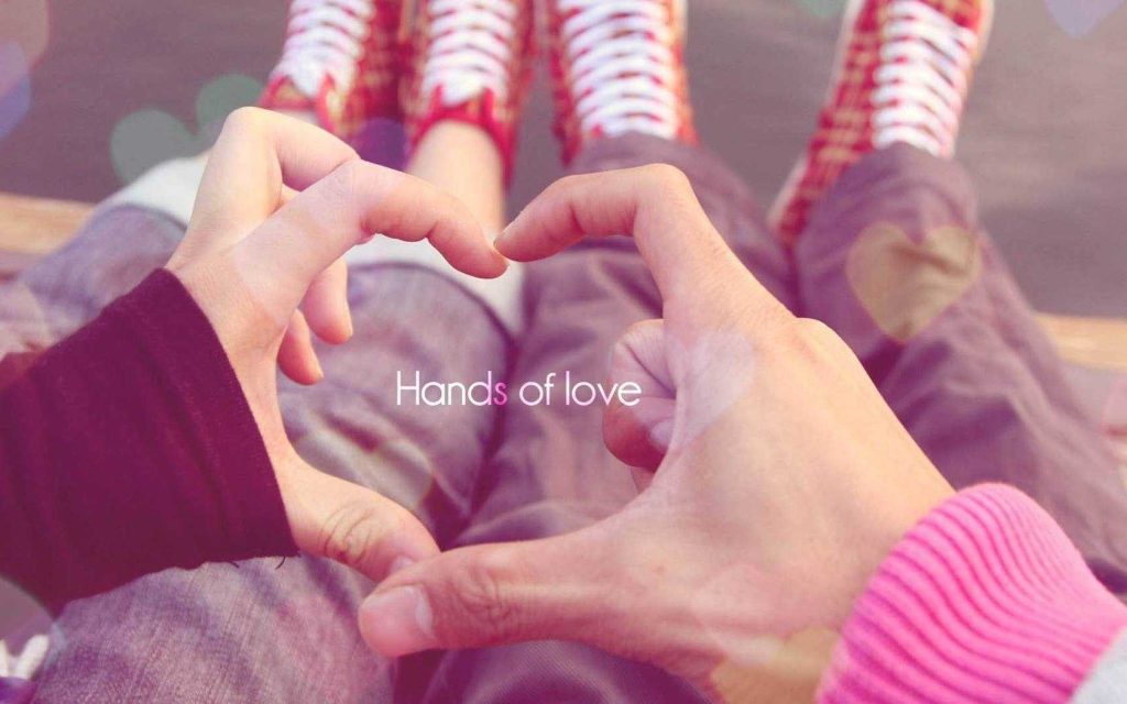 Love Couple Hands Wallpaper