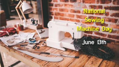 Sewing Machine Day Date