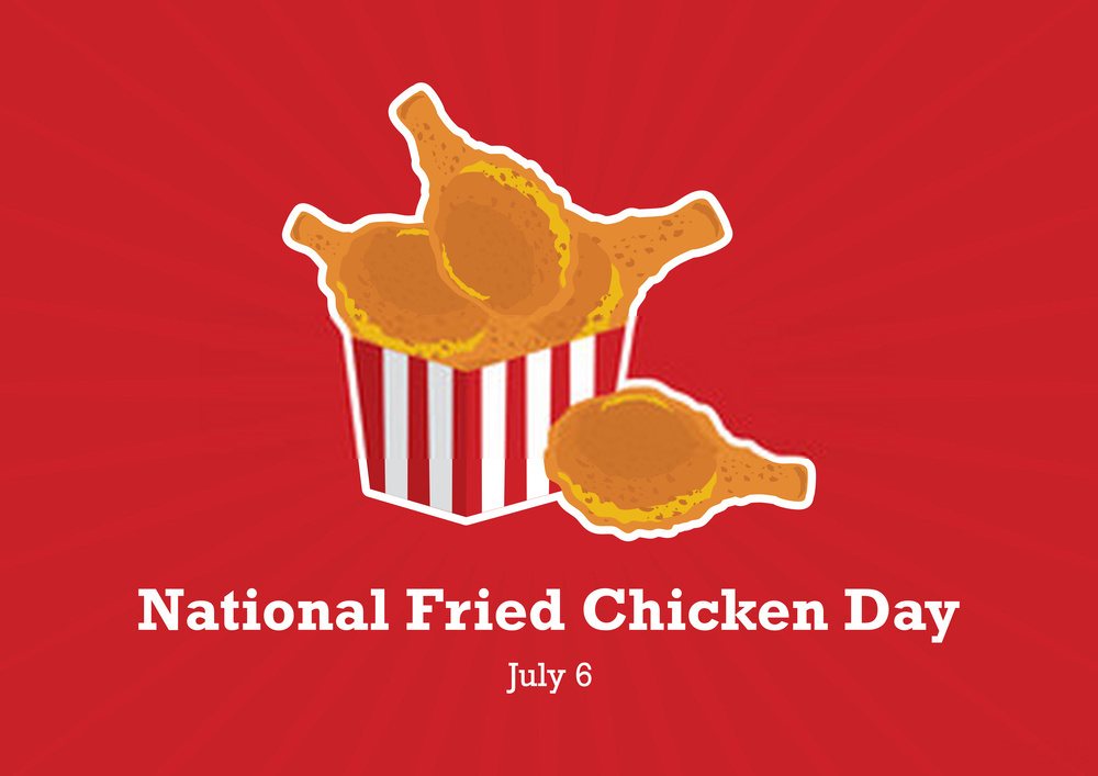 National Fried Chicken Day Poster