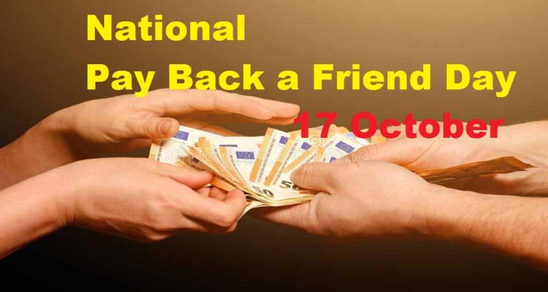National Pay Back a Friend Day