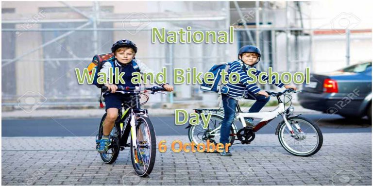 National Walk and Bike to School Day