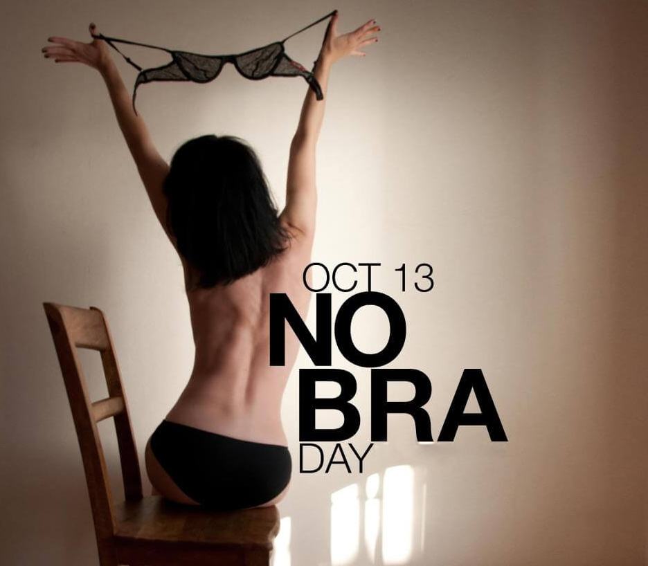 no bra day Instagram