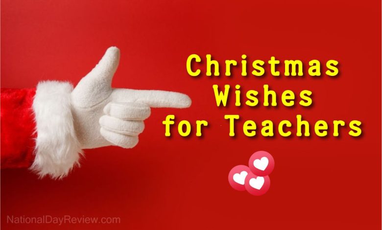 Merry Christmas Wishes for Teachers