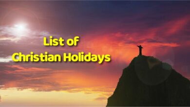 Christian Holiday List