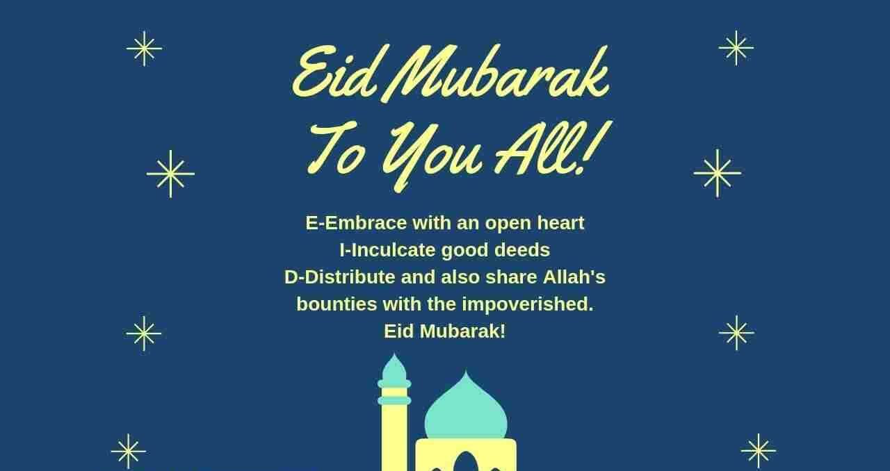 Eid Mubarak message