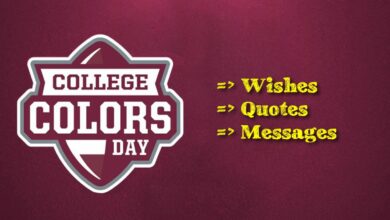 College Colors Day Wishes