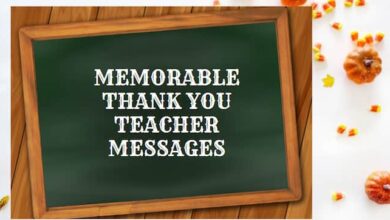 Thank You Messages for Teachers