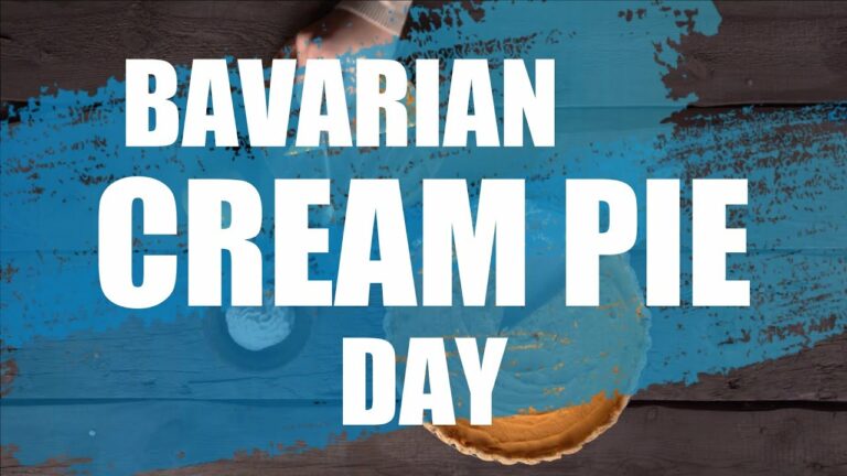 National Bavarian Cream Pie Day 2026: History, Activities, Images