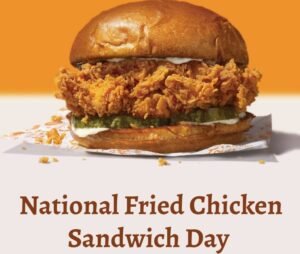 National Fried Chicken Sandwich Day