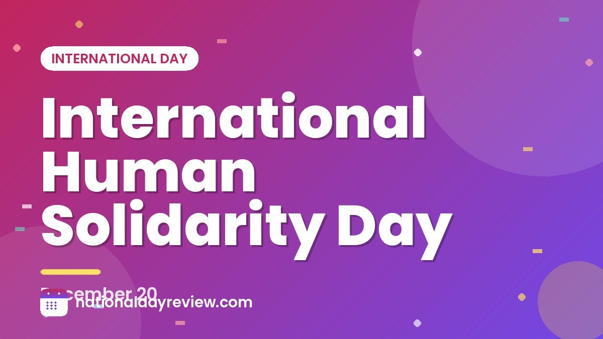 International Human Solidarity Day