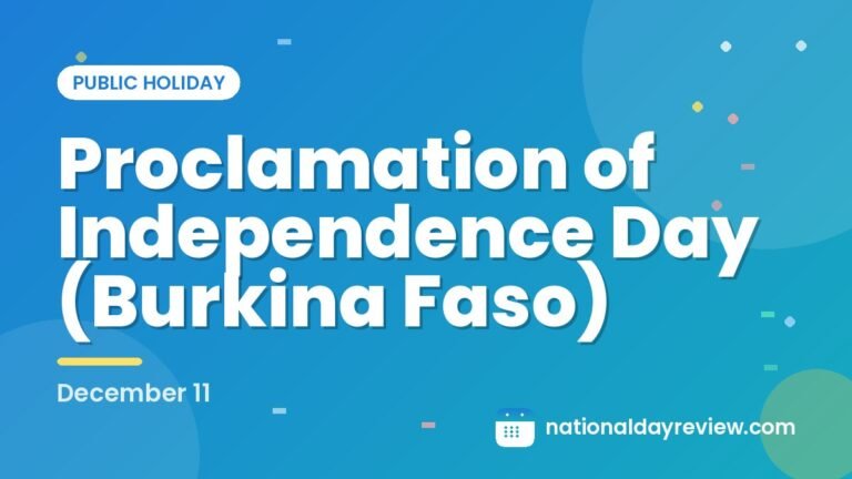 Proclamation of Independence Day (Burkina Faso)