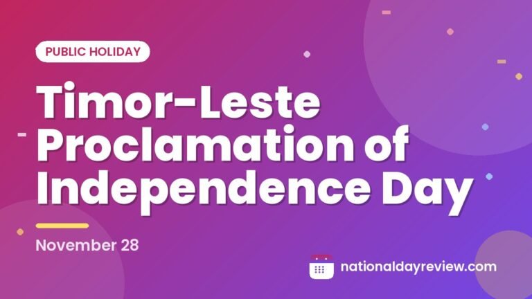Timor-Leste Proclamation of Independence Day