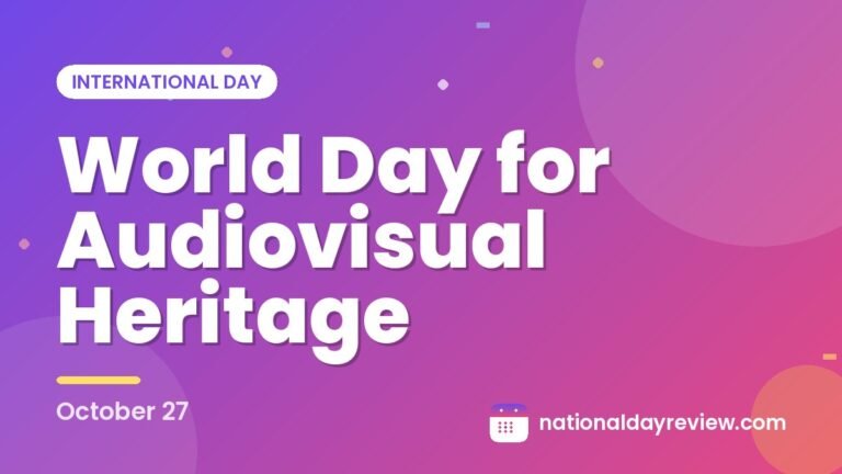 World Day for Audiovisual Heritage