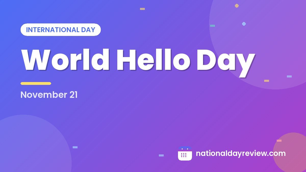 World Hello Day